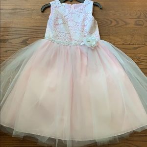 Girl pretty pink dress